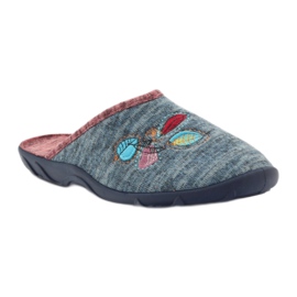 Sapatos femininos coloridos Befado pu 235D151 azul 1