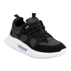 Tênis vermelho claro preto 1