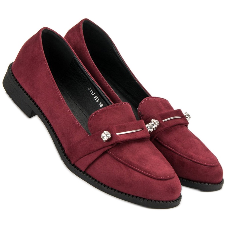 Nio Nio Mocassins marrons vermelho 2