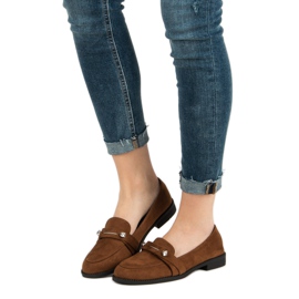 Nio Nio Mocassins de camelo marrom 1