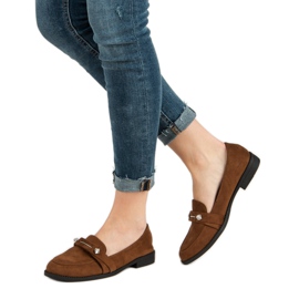Nio Nio Mocassins de camelo marrom 2