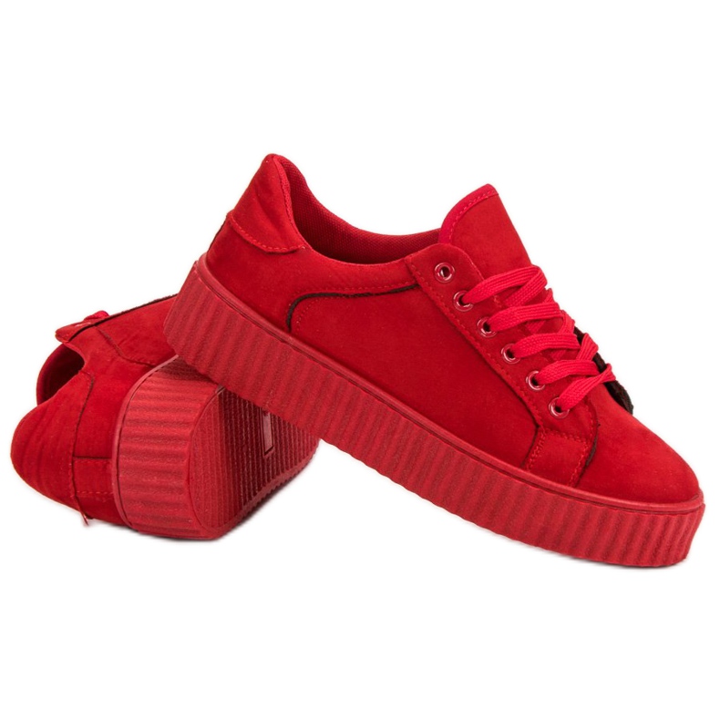Seastar Red Suede Creepers vermelho 1 Seastar Red Suede Creepers vermelho 1