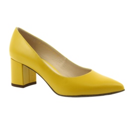 Bombas e sapatos para mulheres mostarda Anis multicolorido 1