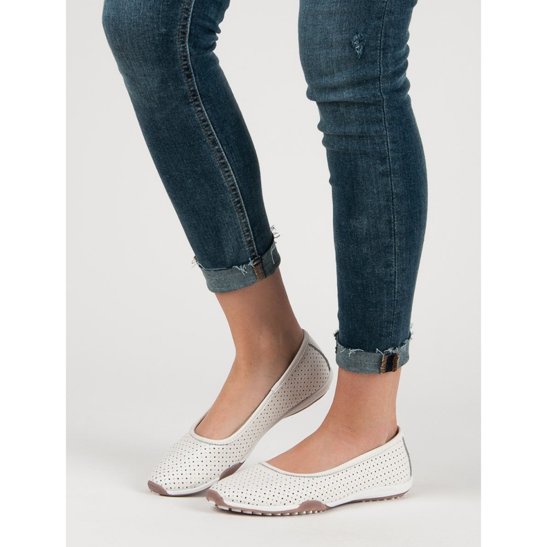 Filippo Bailarinas de couro a céu aberto branco 1