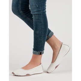 Filippo Bailarinas de couro a céu aberto branco 2