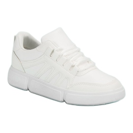 Calçados esportivos confortáveis branco 5