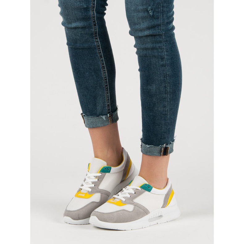 Calçados esportivos de amarrar branco multicolorido 1