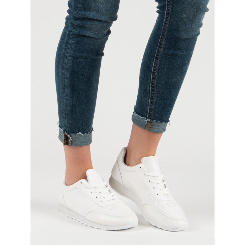 Jumex Calçados esportivos confortáveis branco 2