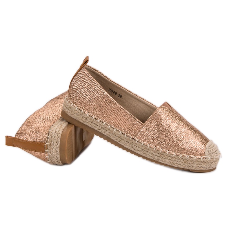 Small Swan Alpercatas brilhantes amarelo 2