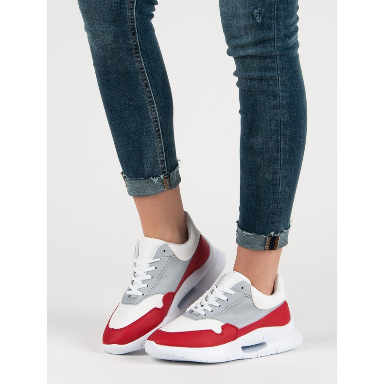 Calçados esportivos casuais branco multicolorido 1