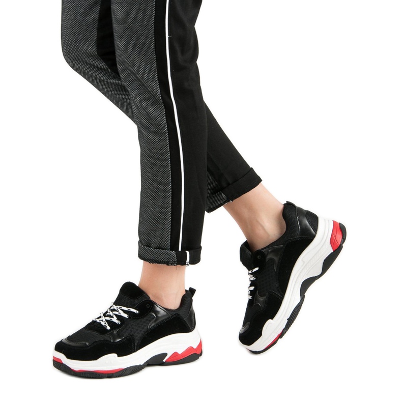 Small Swan Tênis na plataforma preto 2