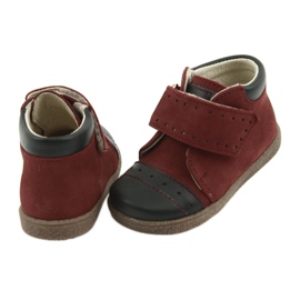 Ren But Meninos de couro com velcro 1535 Borgonha Ren, mas vermelho 4 Ren But Meninos de couro com velcro 1535 Borgonha Ren, mas vermelho 4