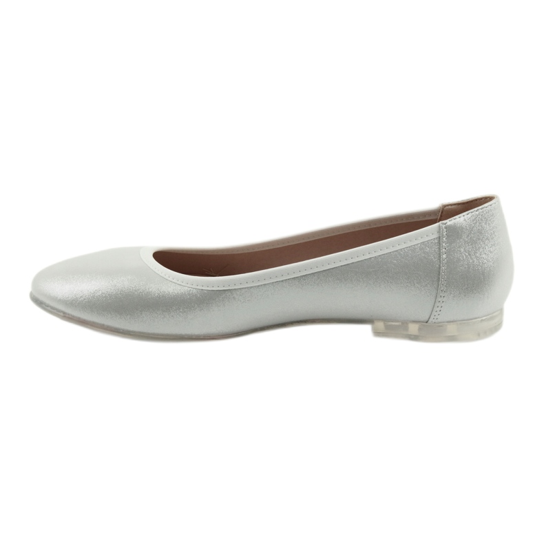 Sergio Leone Silver Women's Ballerinas BL607 prata 2
