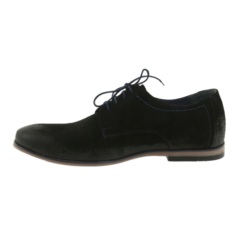 Nikopol Sapatos masculinos camurça 1709 preto 2