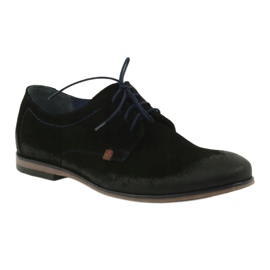 Nikopol Sapatos masculinos camurça 1709 preto 1
