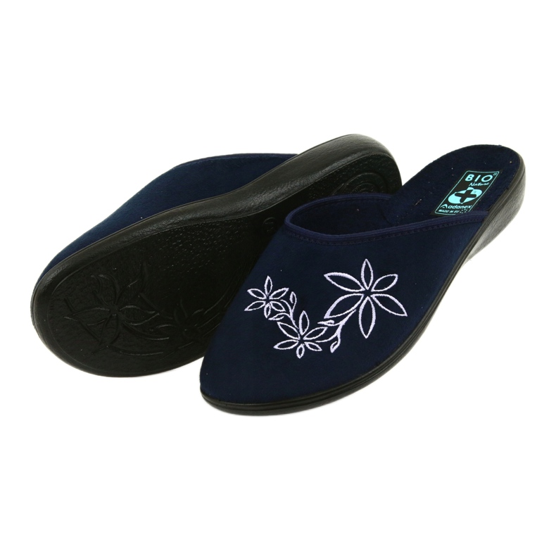 Chinelos femininos Adanex 23931 azul marinho 4