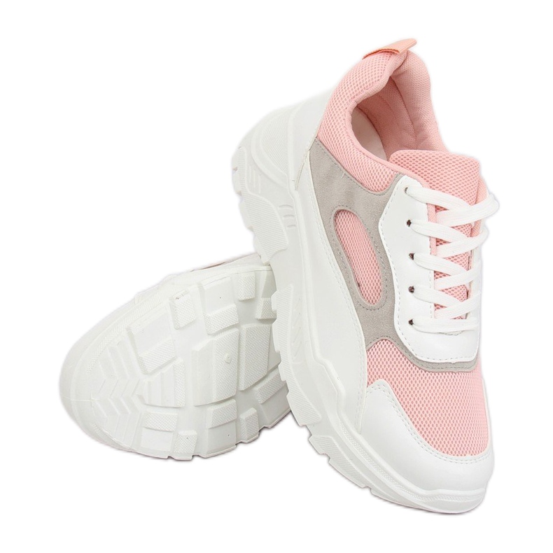 Tênis esportivos rosa LV78P branco e rosa 1