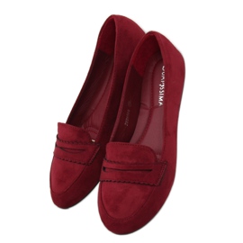 Mocassins bailarina JM6655Q Burdeo vermelho 1