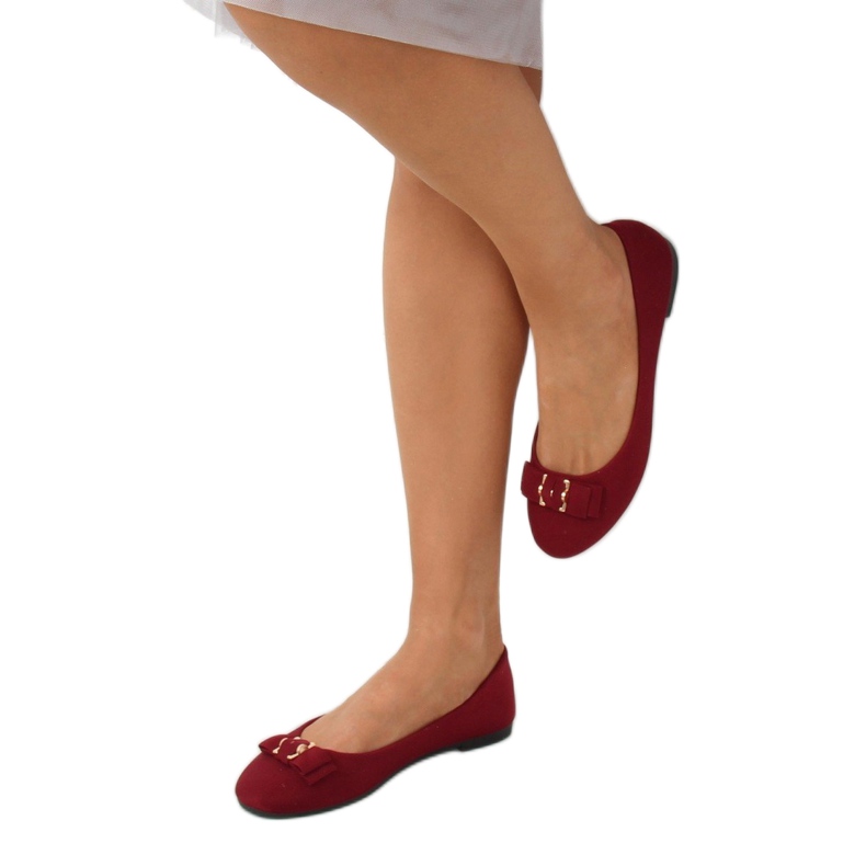 Bailarinas bordô feminino JM3553J Burdeo vermelho 1