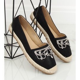 Alpercatas pretas com uma coroa H-6558 preta preto 1
