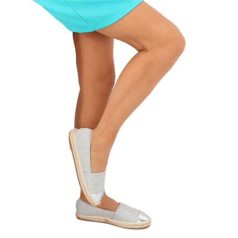 Alpercatas de lona cinza A-9267 Gray 2