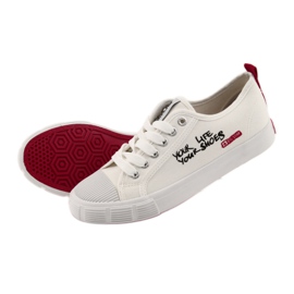 Tênis com amarrado White Big Star 274825 branco vermelho 5