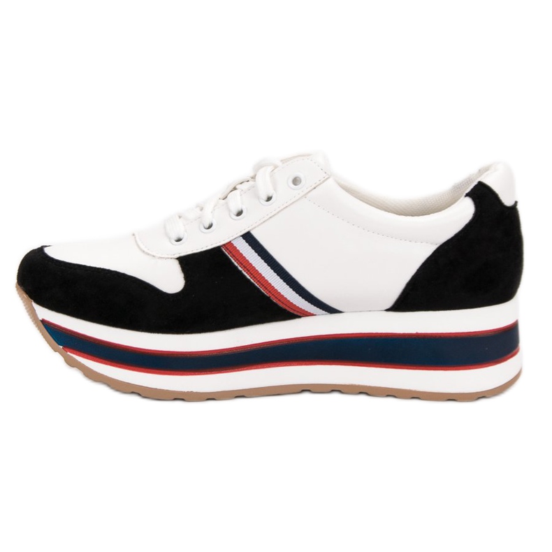 Seastar Tênis da moda branco preto multicolorido 1