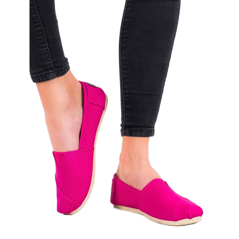 SHELOVET Slipons rosa clássicos 2