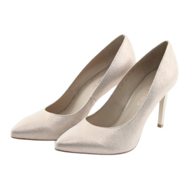 Sapatos de couro feminino Pumps ouro Anis 4527 dourado 3