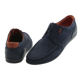Mocassins amarrados Badura 3175 azul marinho laranja azul-marinho 4