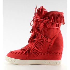 Tênis de camurça com franjas BL-10 Red II-GAT vermelho 1