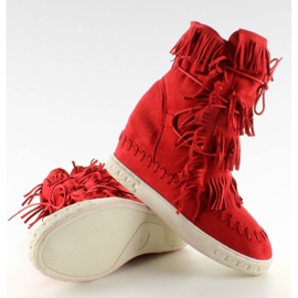 Tênis de camurça com franjas BL-10 Red II-GAT vermelho 2