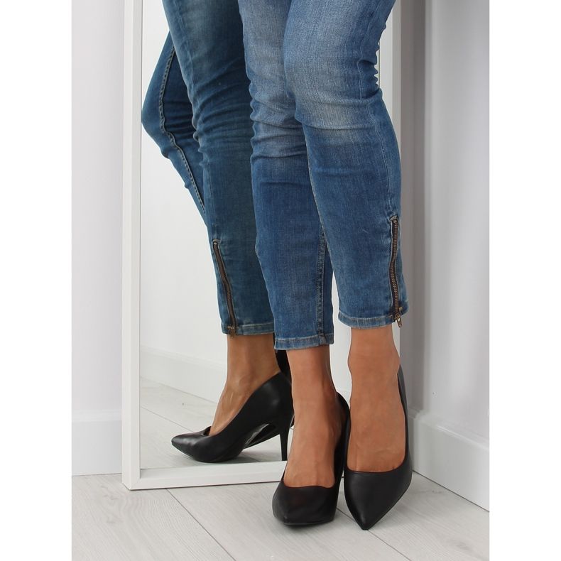 Bombas para mulheres preto fosco NF-08p Preto II-GAT 1