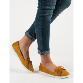 Comer Bailarinas de camurça mostarda amarelo 1 Comer Bailarinas de camurça mostarda amarelo 1