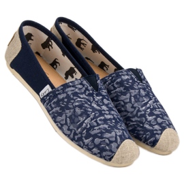 L. Day Blue Slipons preto azul 2