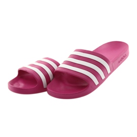 Chinelos Adidas Adilette Aqua F35536 branco rosa 3