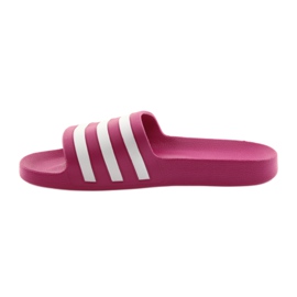 Chinelos Adidas Adilette Aqua F35536 branco rosa 2