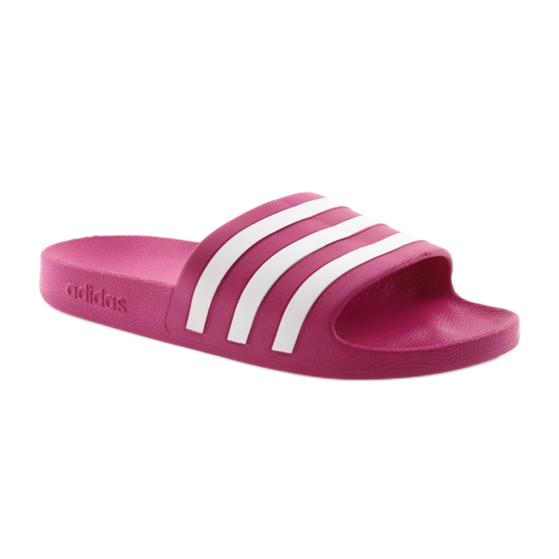 Chinelos Adidas Adilette Aqua F35536 branco rosa 1