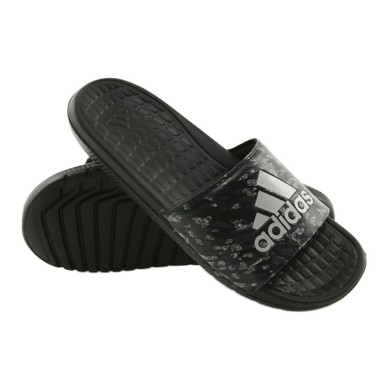 Chinelos Adidas Voloomix BB7400 preto cinza 4