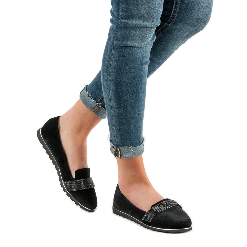 Bailarinas de veludo preto 1