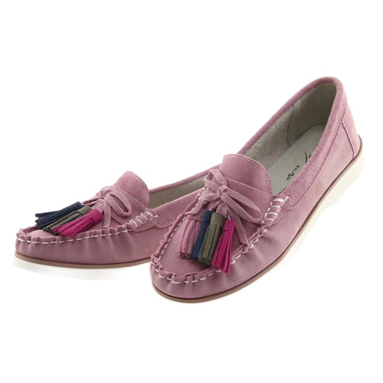 Mocassins femininos confortáveis ​​Filippo 641 rosa 5