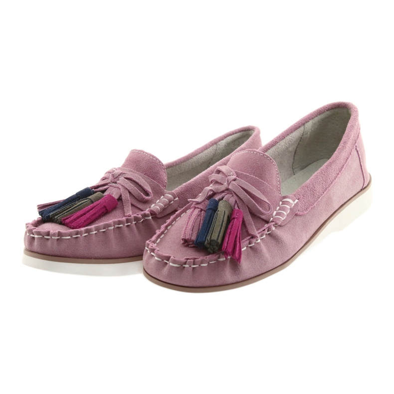 Mocassins femininos confortáveis ​​Filippo 641 rosa 3