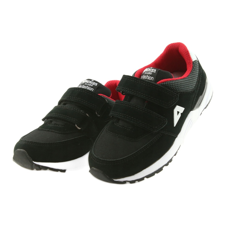 Palmilha de couro preto American Club BS09 vermelho 3