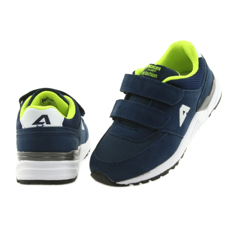 Palmilha de couro azul marinho American Club BS09 verde azul-marinho 4