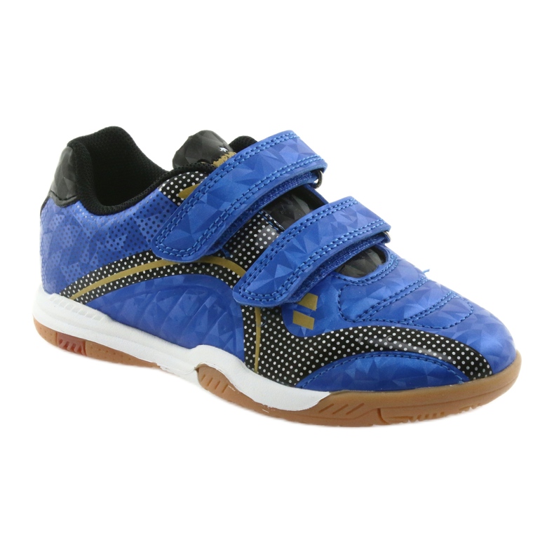 Pavilhão esportivo coberto American Club Royal preto azul amarelo 1