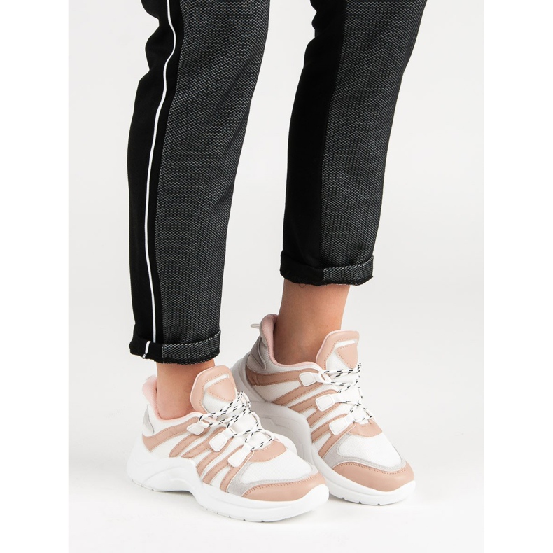 Kylie Calçados esportivos confortáveis bege 2