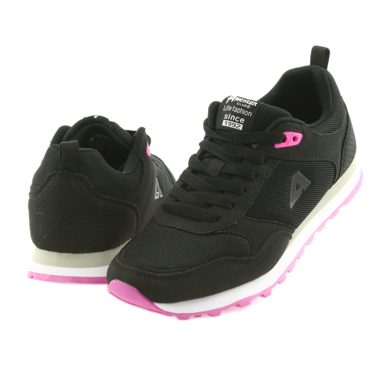 Tênis esportivos American Club WT26 Black preto rosa 4