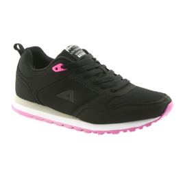 Tênis esportivos American Club WT26 Black preto rosa 1