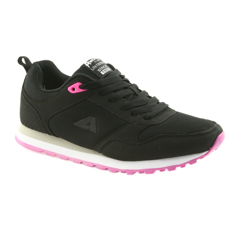 Tênis esportivos American Club WT26 Black preto rosa 1