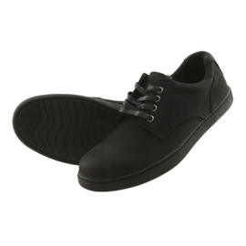 American Club Black -Cicle sapatos de couro masculinos preto 4